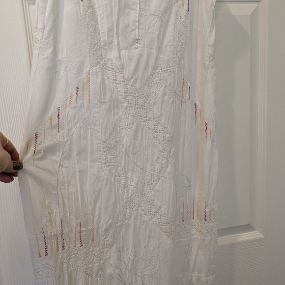 Nataya White Embroidered Maxi Dress - Picture 13 of 16